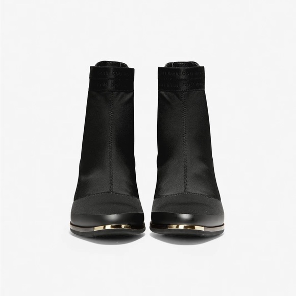 Cole Haan Grand Ambition Black Stretch Bootie Size 7 Womens - Picture 2 of 4